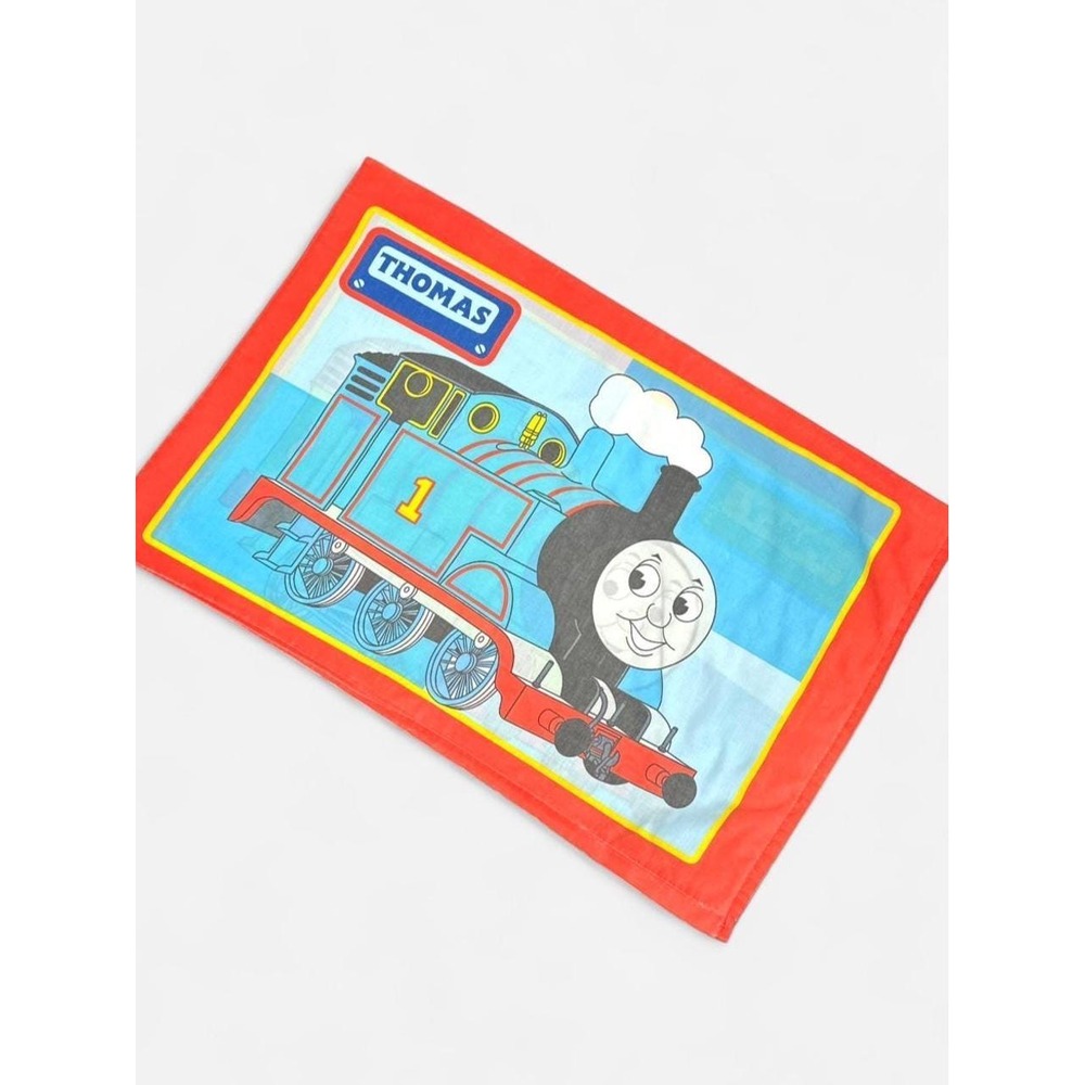 Vintage Pillowcase Thomas the Tank Engine & Percy, Kids Bedding, 90s